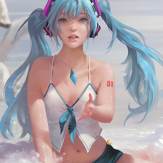 Miku 2019 - Chu! (light ϟ) Wallpaper Engine