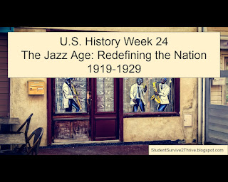 U.S. History Week 24 The Jazz Age: Redefining the Nation 1919-1929
