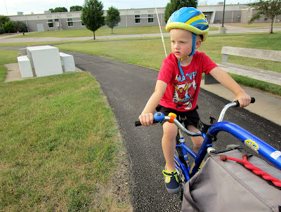 Boy on bike