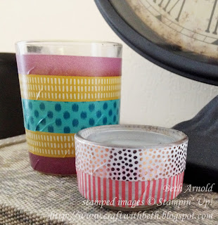 Craft with Beth: Washi Tape Candle Holder