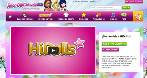 HiDolls, juegos online para chicas gratis