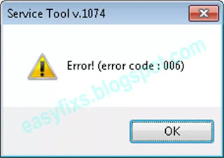 Error code 006