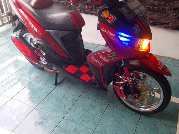  Modifikasi Mio Soul Gt Merah Modifikasi Motor Kawasaki 