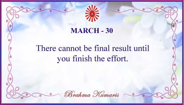 Thought For The Day March 30