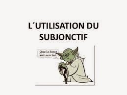 Utilisation du subjonctif