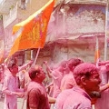 भारतीय जनता युवा मोर्चा ने रंगपंचमी पर झाबुआ में निकाली रंगारंग गैर, भगवान श्री राम के साथ भगवामय और रंग-बिरंगे रंगों से सराबोर हुआ शहर 