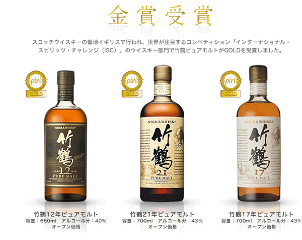 Marorica 酒 日本 竹鶴 榮獲wwa最佳調和威士忌大獎