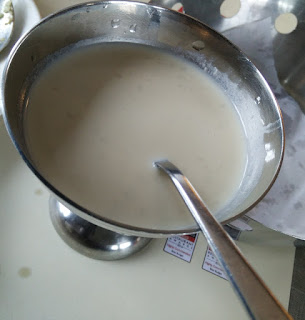 Elaneer or tender coconut patasam at Paragon, LuLu Mall, Edappally, Kochi.