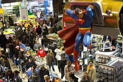 Superman at Times Square Toys-R-Us