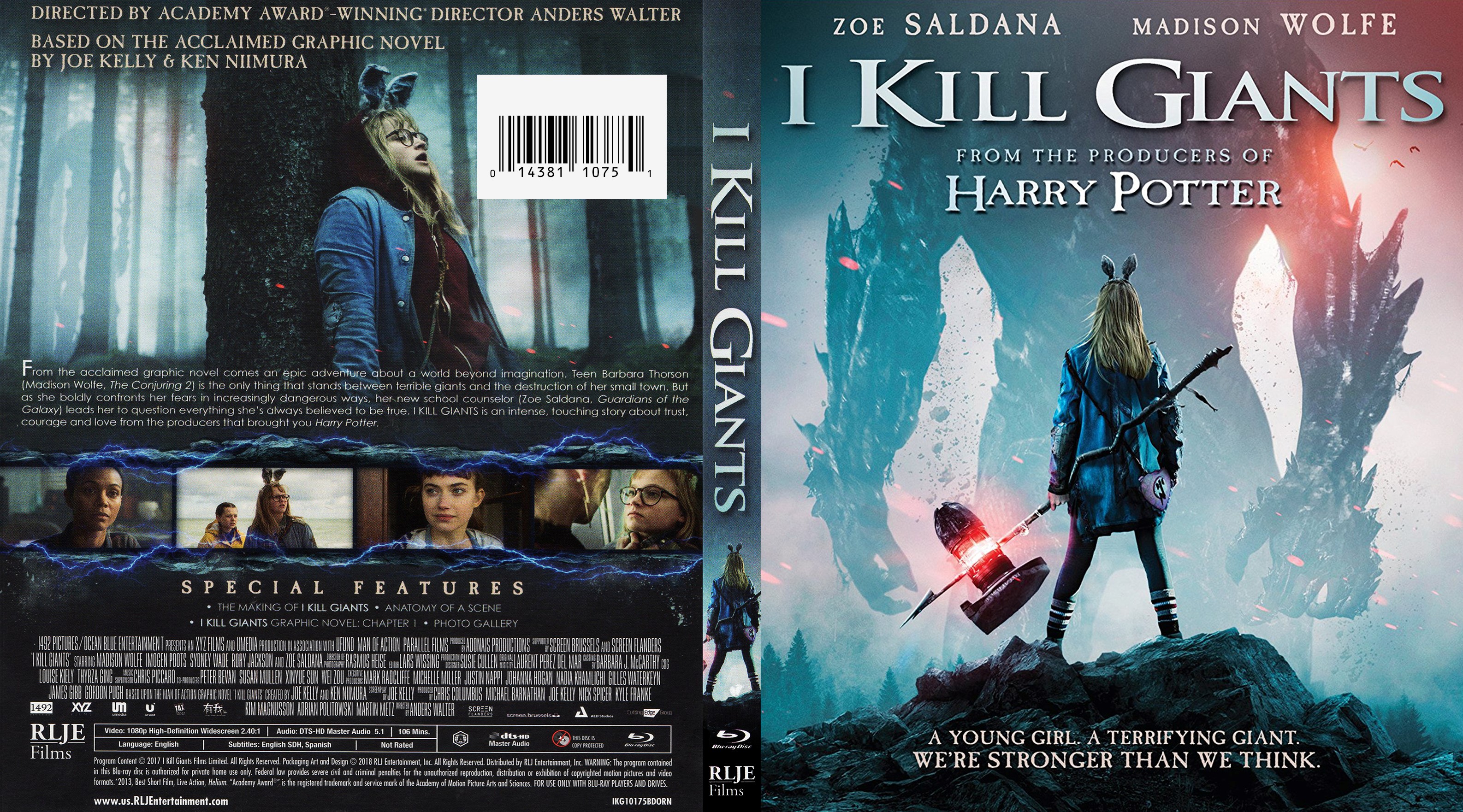 I Kill Giants (scan) Bluray Cover - Cover Addict - DVD 