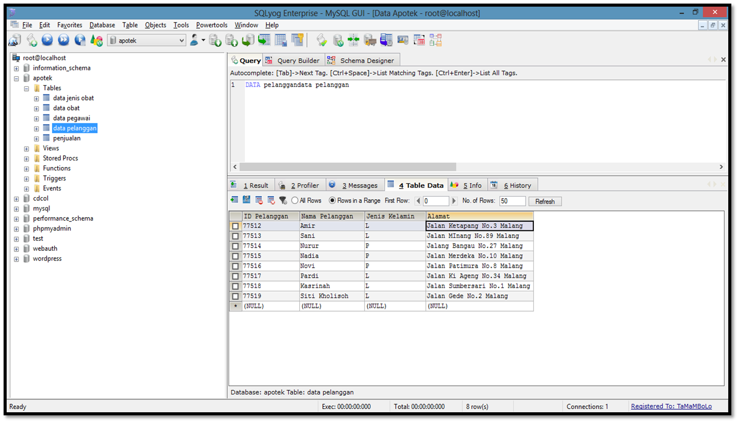 CONTOH PEMBUATAN DATABASE APOTEK DENGAN SQL  Cuaw Sharing