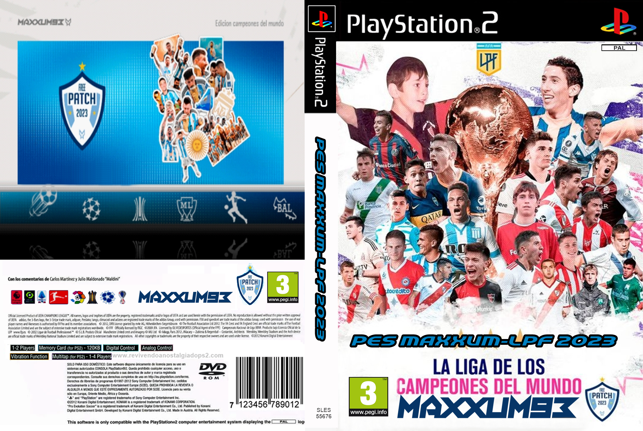Meu PS2 Nostalgia: PES 2012 Liga Argentina God of PES DVD ISO PS2