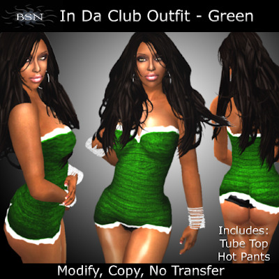 BSN In Da Club Outfit - Green
