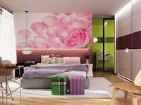 The Idea Of A Bedroom With A Beautiful Purple Color