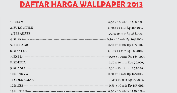  JUAL  WALLPAPER  MERK GOOD RICH PASANG WALLPAPER  DINDING  