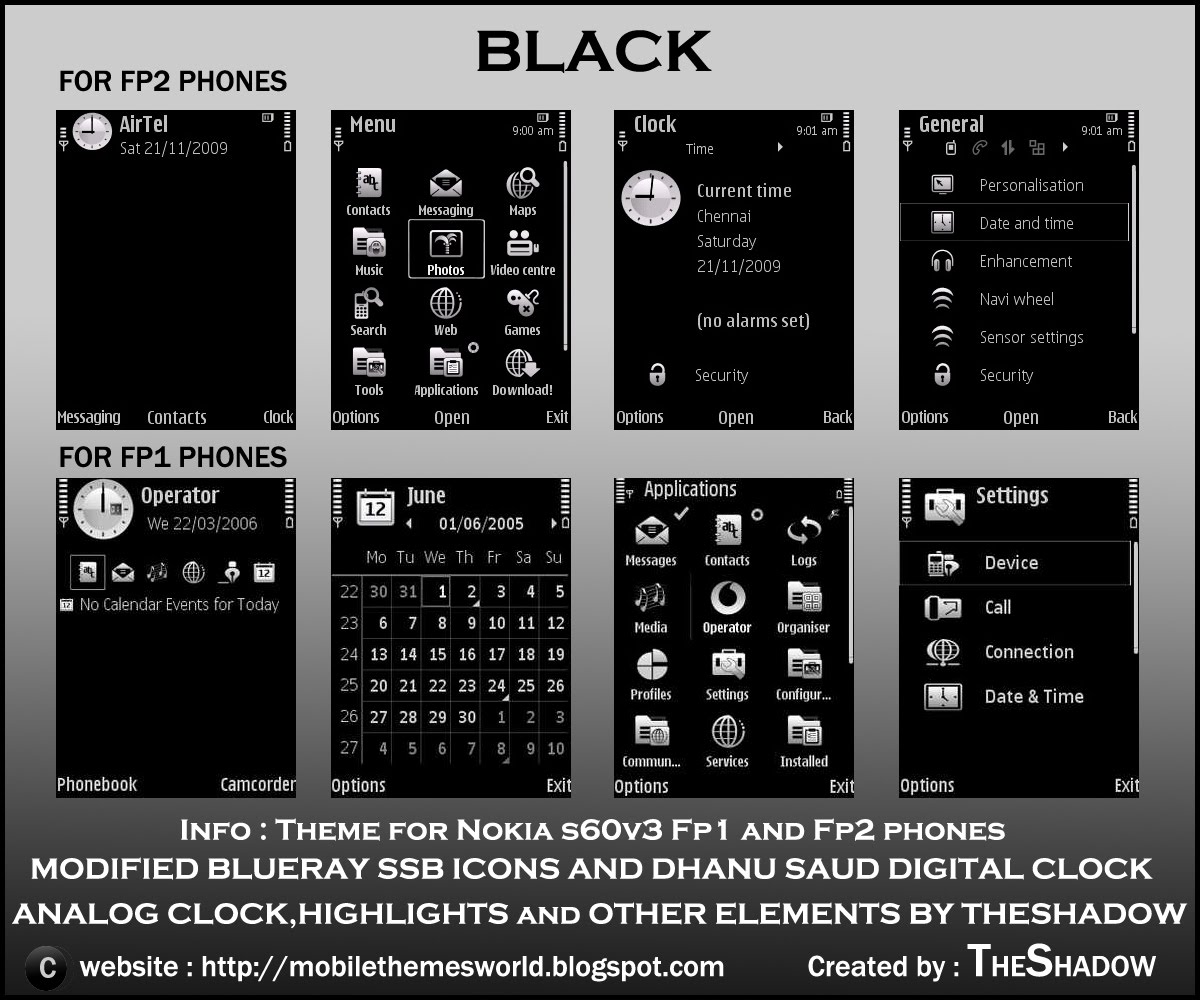 info theme for nokia s60v3 fp1 anf fp2 phones tested in nokia n79 n73 ...