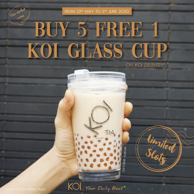 KOI Thé Offer Special Delivery: Beli 5 Percuma 1!