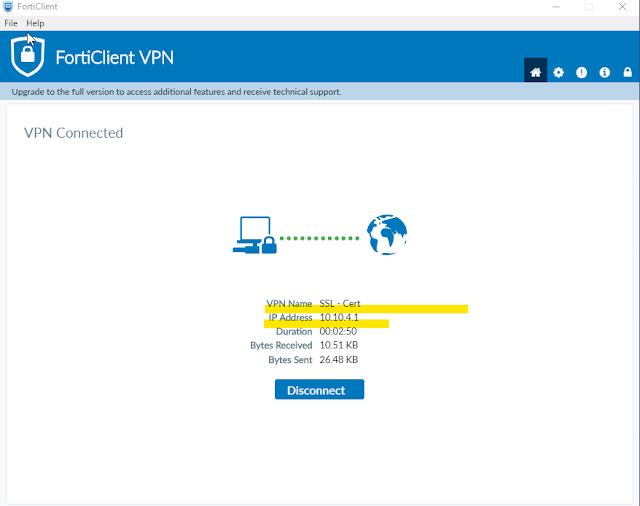 14 - FortiClient VPN Status