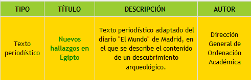 http://www.educa2.madrid.org/web/educamadrid/principal/files/895801d6-dc9e-4158-a493-ab808179578f/NUEVOSHALLAZGOSENEGIPTO.pdf