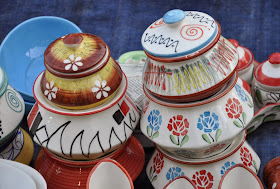 Indian khurja pottery