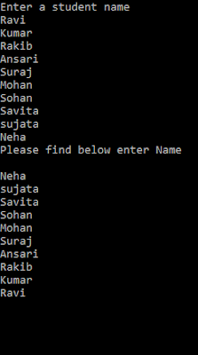 Write a program in C# to store 10 names in an Array