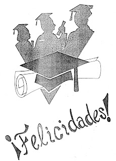 Dibujos para colorear de graduación