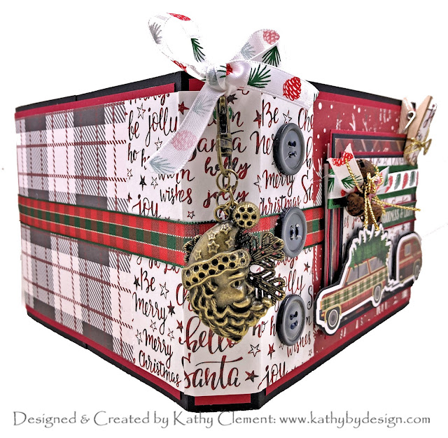 Christmas Recipe Card Album by Kathy Clement for Really Reasonable Ribbon Photo 02