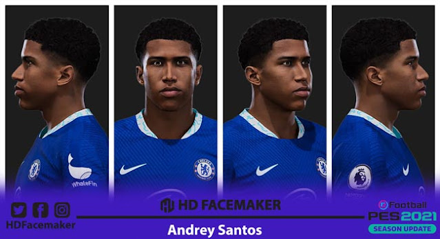 Andrey Santos Face For eFootball PES 2021