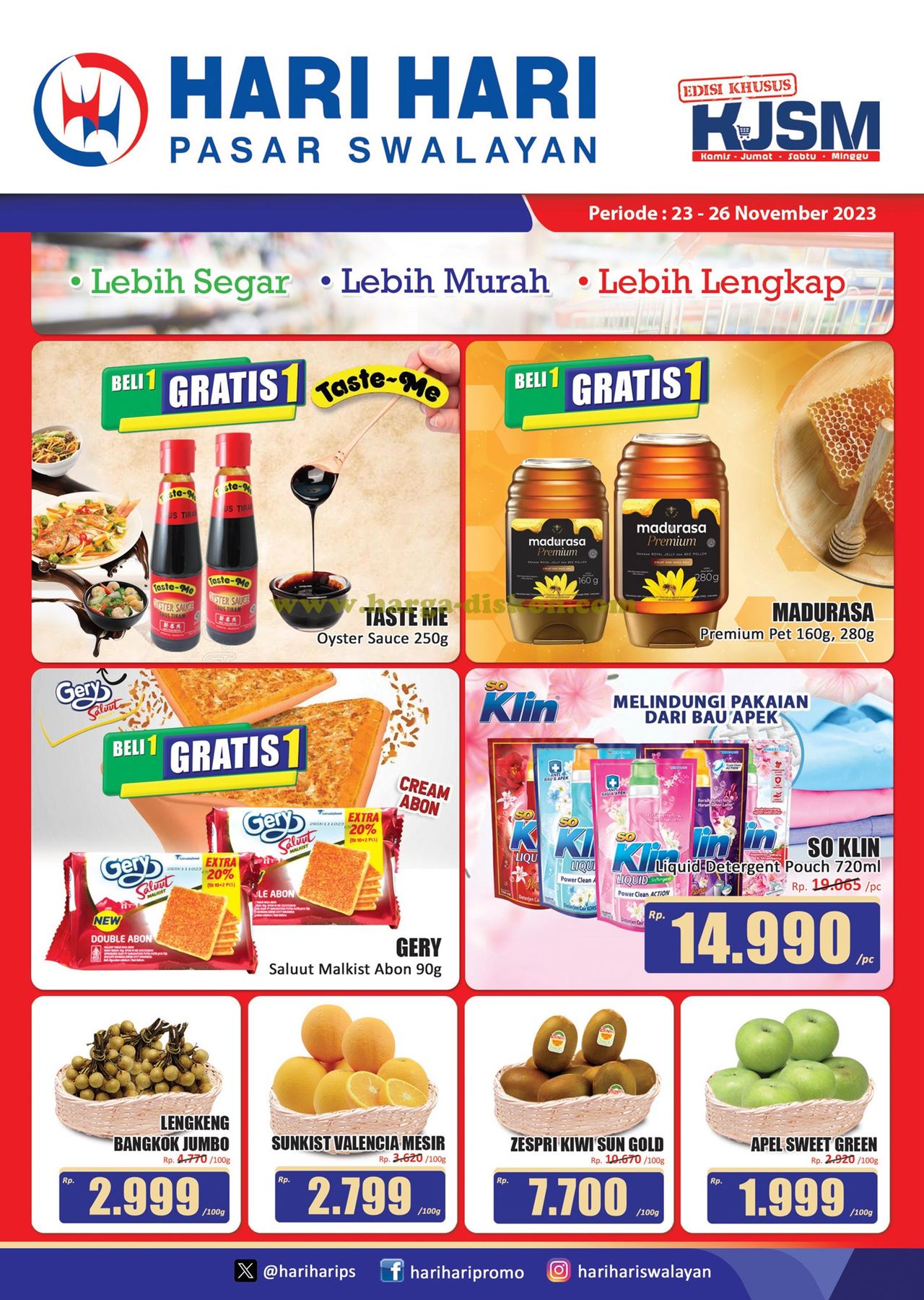 Promo HARI HARI Akhir Pekan Promo KJSM 23 - 26  November 2023