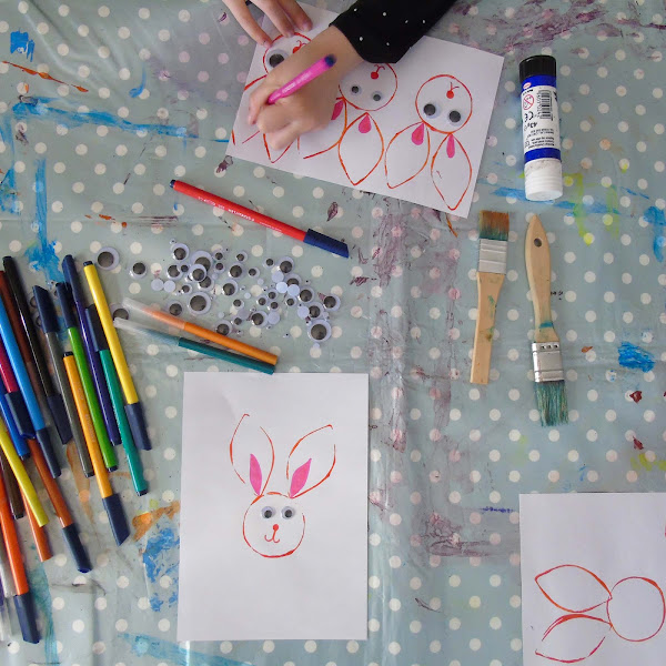 easter bunny crafting project for children