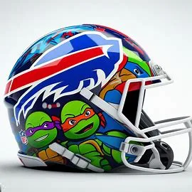 Buffalo Bills TMNT Concept Helmet