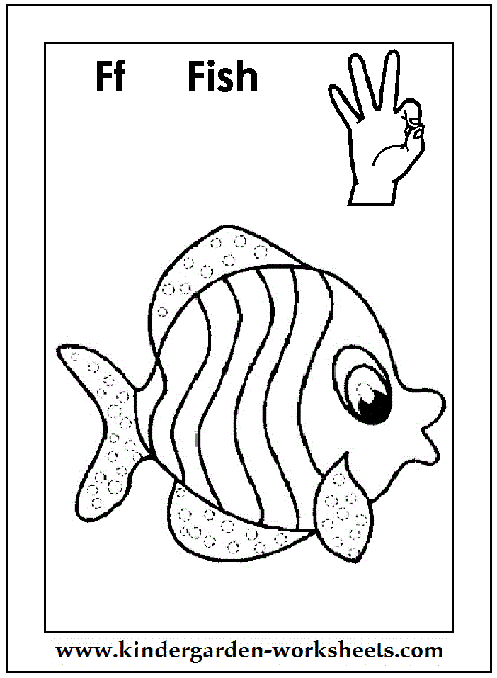 Download Kindergarten Worksheets: ASL Alphabets coloring pages