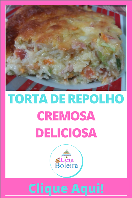 TORTA DE REPOLHO CREMOSA DELICIOSA