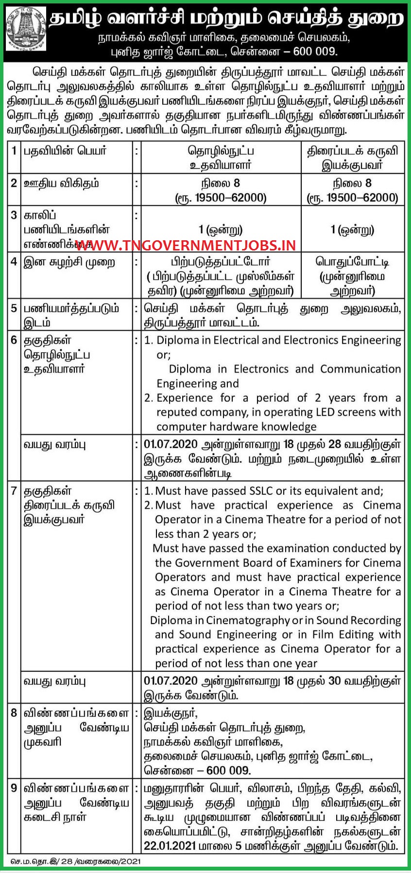 tn-ipr-dept-thirupathur-recruitment-tech-asst-cameraman-post-tngovernmentjobs-in