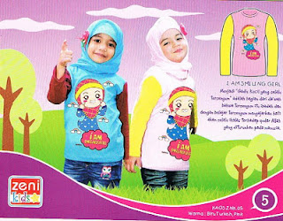 Katalog Kaos Anak Perempuan Zenitha Kids Terbaru