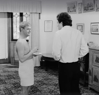 Tracey Lee and Sean Myers in a scene from the 1970 film THE SET.