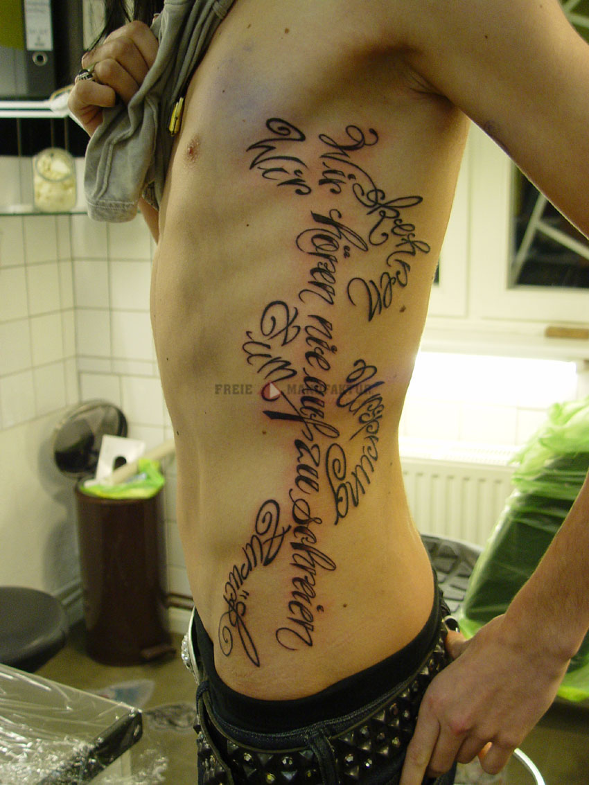 lettering tattoos for girls on