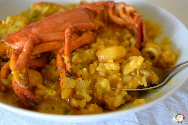 Arroz caldoso con bogavante receta