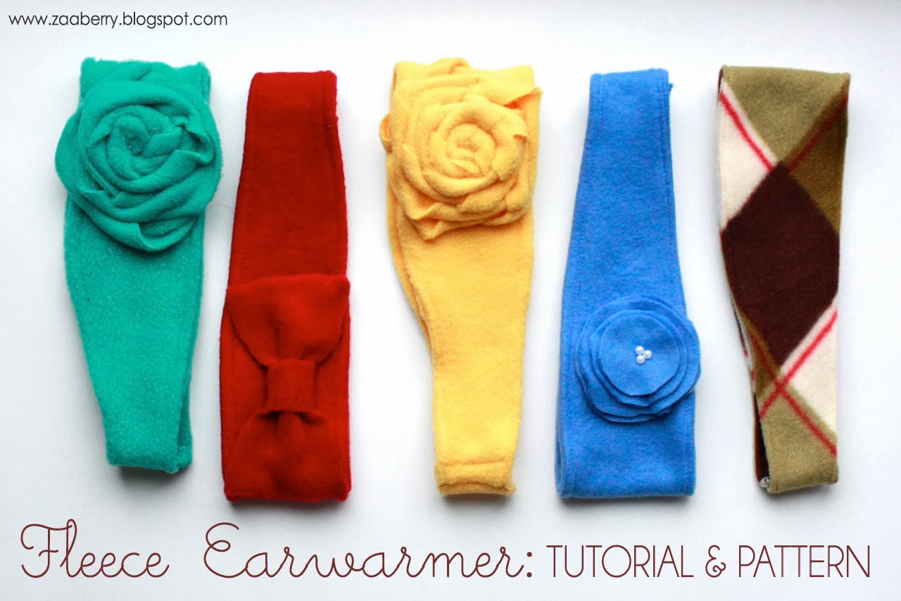 Zaaberry: Fleece EARwarmer - Tutorial and Pattern