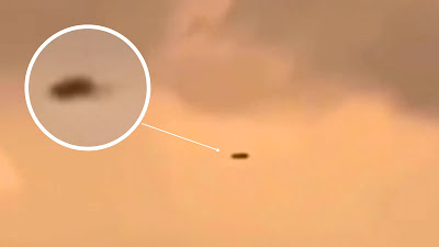 Croatia UFO spraying something behind it over mountain 2023.