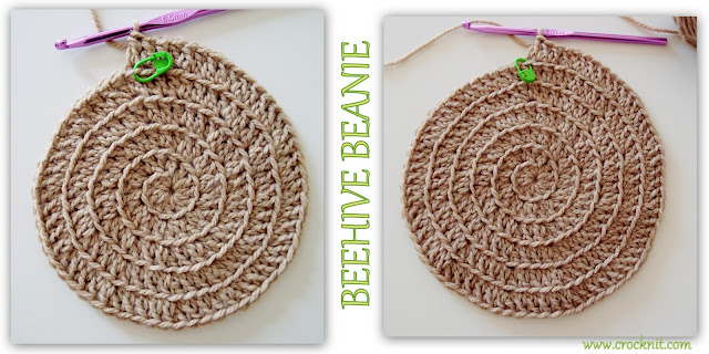 how to crochet, beehive beanie, spiral hats, surface crochet, free crochet patterns,