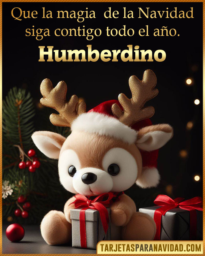 Felicitaciones de Navidad originales para Humberdino