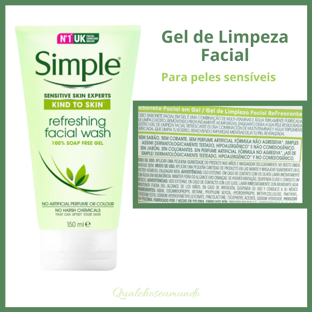  Sabonete Facial em Gel pele sensível