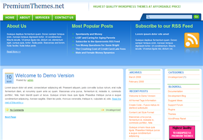 Wordpress 3 column Theme