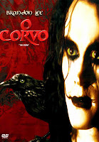 Capa do filme O Corvo, com Brandon Lee