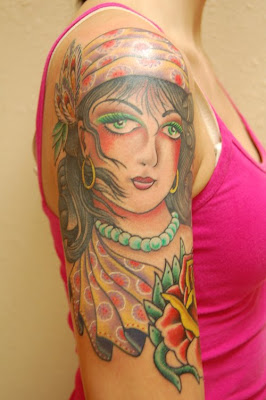 Beautiful Gypsy Tattoo Pictures