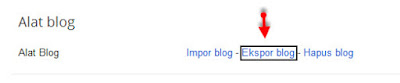 Cara mudah backup artikel pada blogspot 