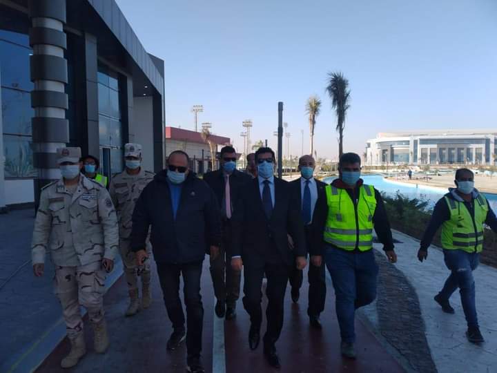 وزير الرياضة يطمئن على تجهيزات الصالة المغطاة بالعاصمة الإدارية قبل انطلاق مونديال اليد
