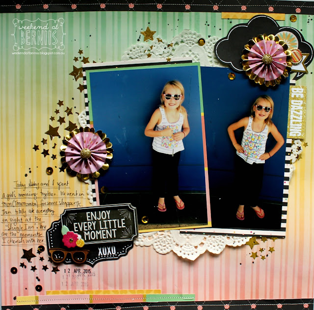 Enjoy every little moment layout by Bernii Miller for BoBunny using the You're Invited collection. 