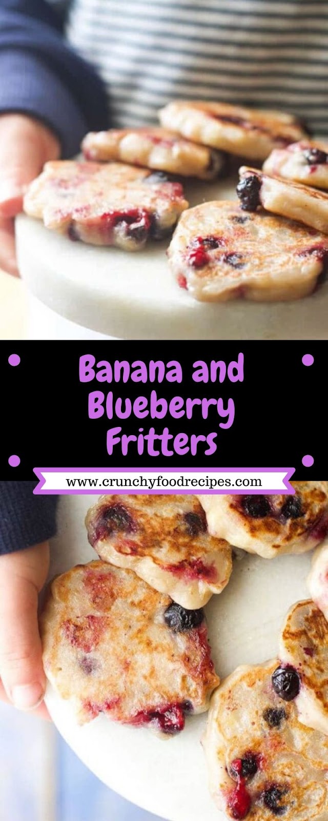 Banana and Blueberry Fritters